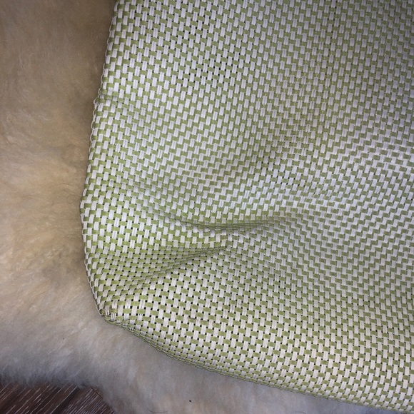 Crate&Barrel Green Tote Shopping Bag Carry All 19 1/2 x 15 1/2 - Picture 7 of 10